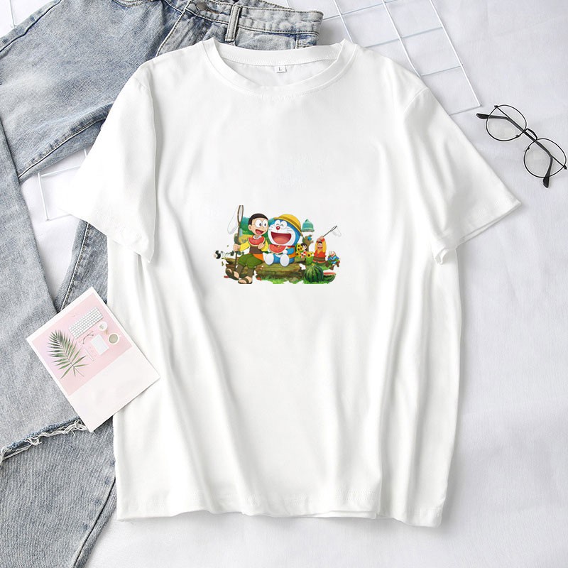 Áo Thun Phim Hoạt Hình Doraemon và Những Người Bạn  ( Có Size Trẻ Em ) 6.10