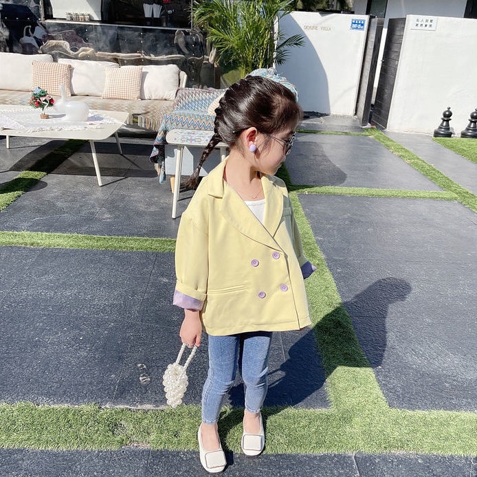 Set Áo Khoác Màu Trơn + Đầm Hoa Thời Trang Cho Bé Gái