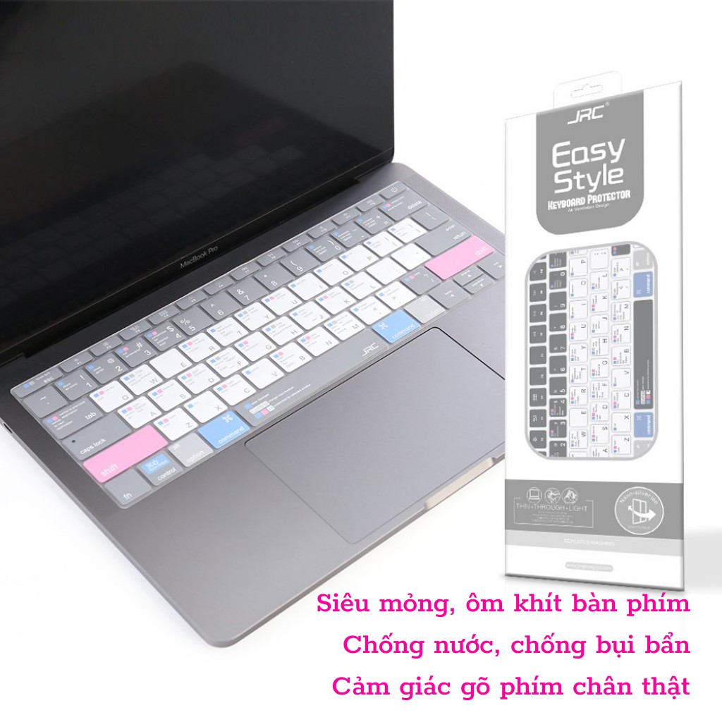 Phủ Bàn Phím Macbook JRC Shortcut cho macbook-Chống nước, bụi bẩn