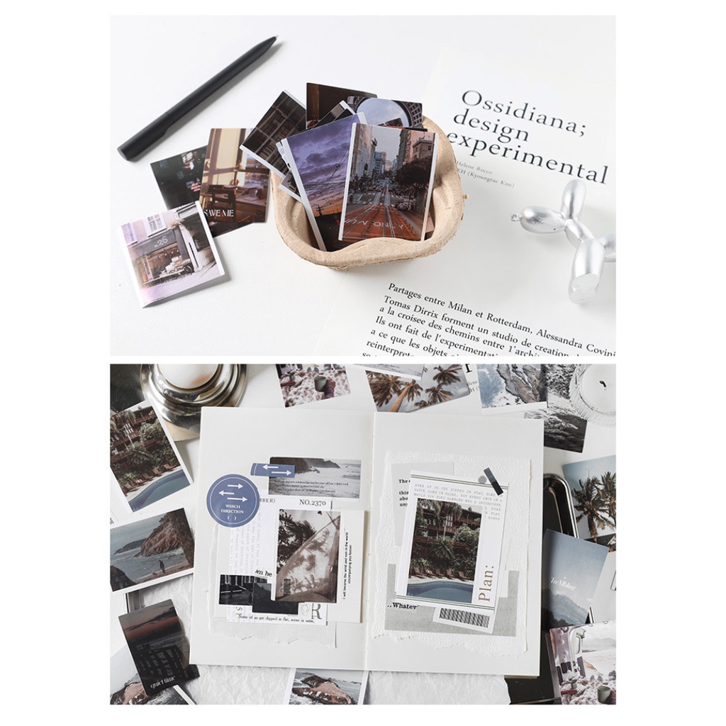 Stickers - Set 40 Nhãn Dán Ảnh Phim Thương Hiệu Infeel.Me Trang Trí Bullet Journals