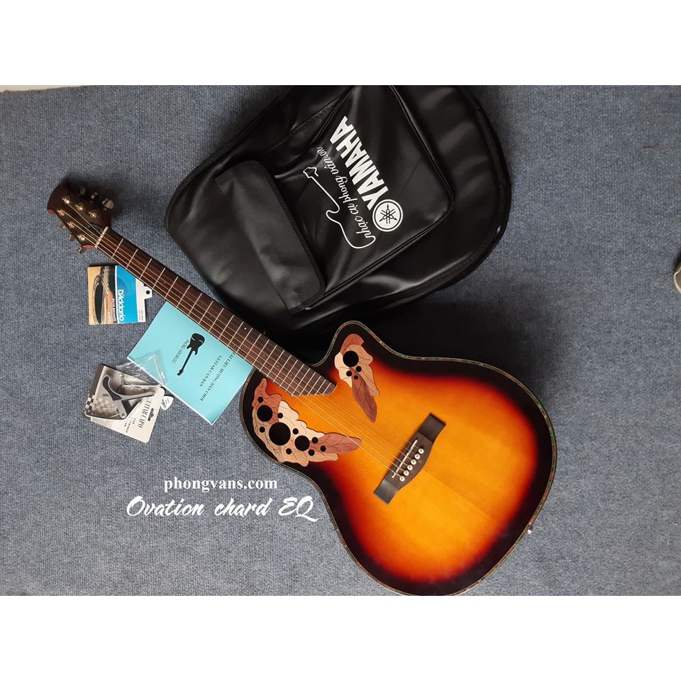 Đàn guitar acoustic Smiger ovation chard có Eq kèm phụ kiện
