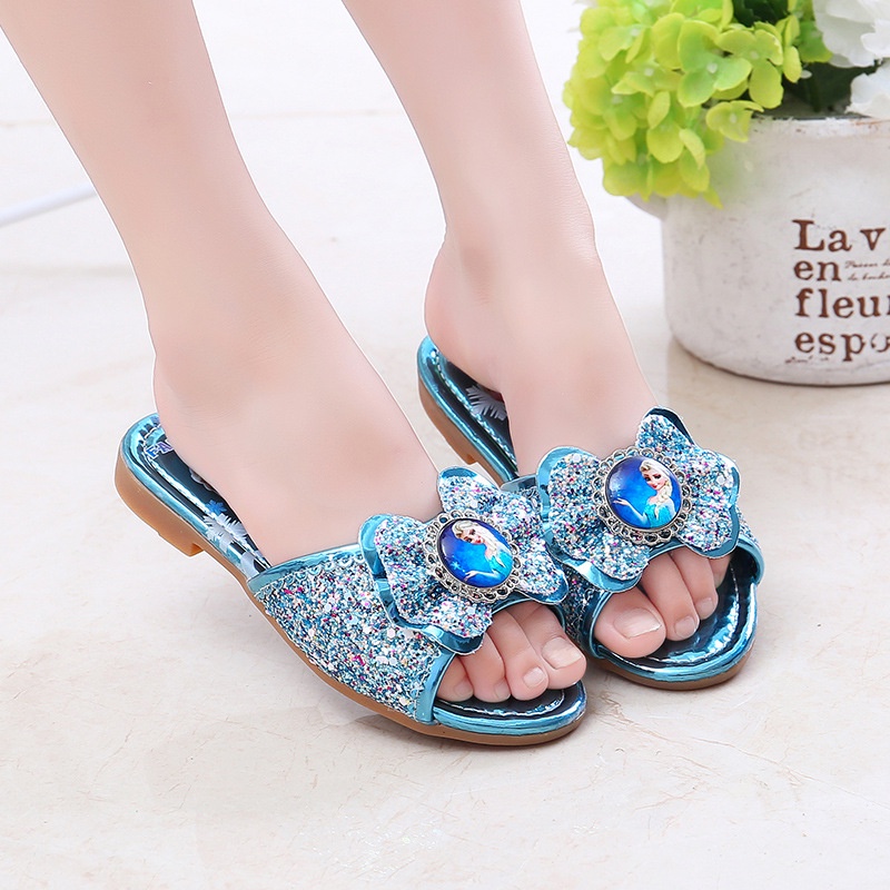 Dép elsa cho bé gái từ 3 - 12 tuổi xinh lung linh PD359