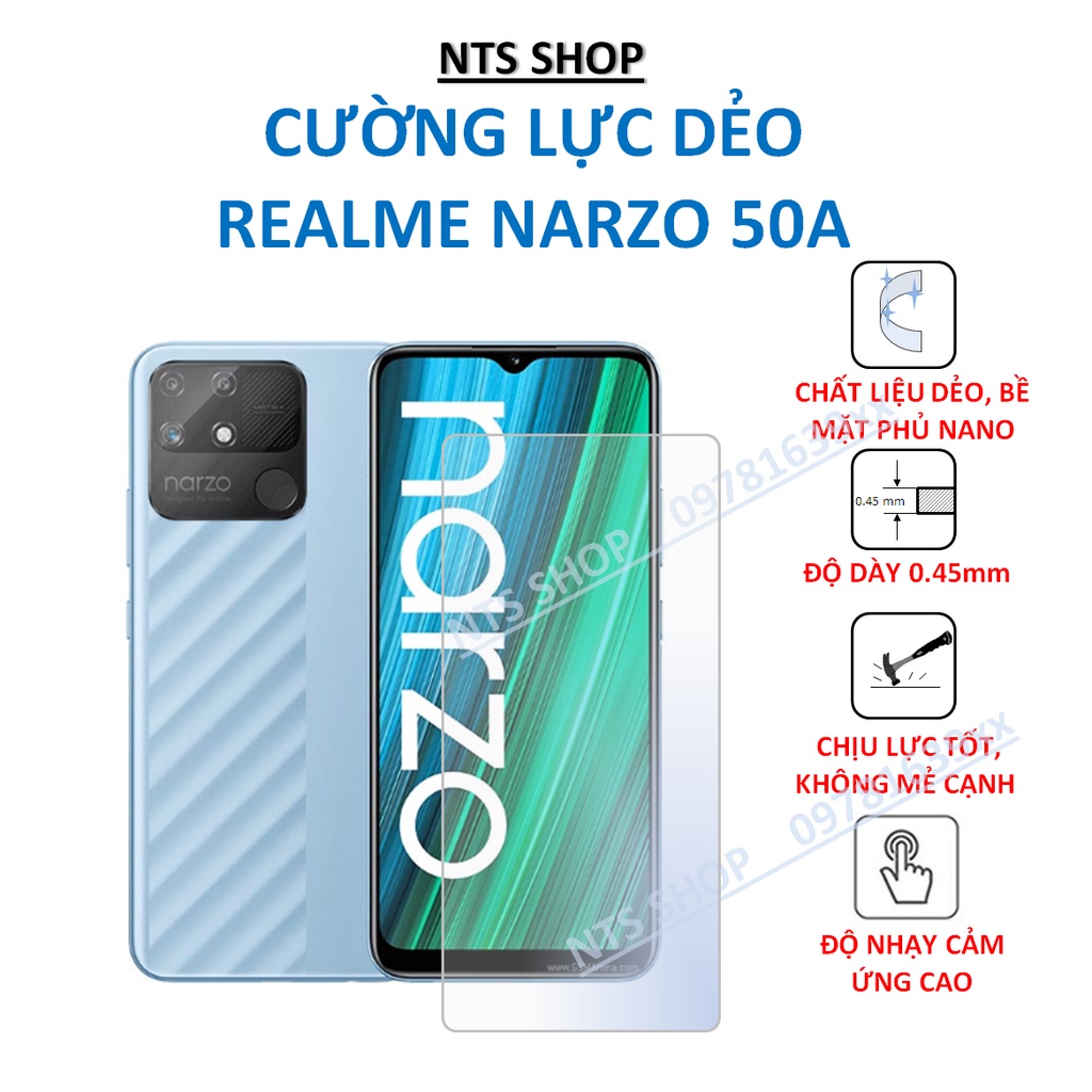 cường lực dẻo bảo vệ màn hình realme narzo 50A