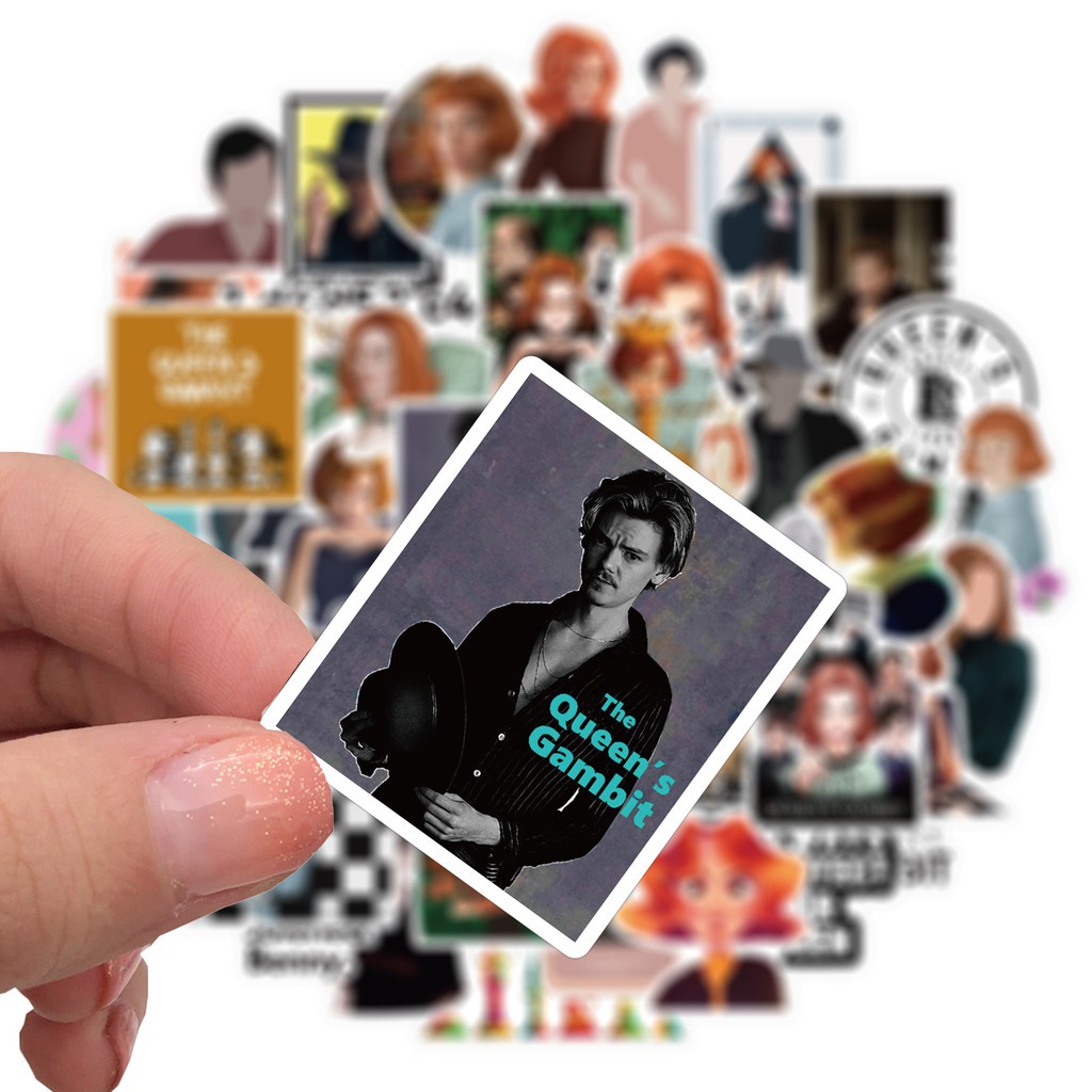 Set 50/ 25/ 10 sticker dán trang trí mũ bảo hiểm chống thấm nước