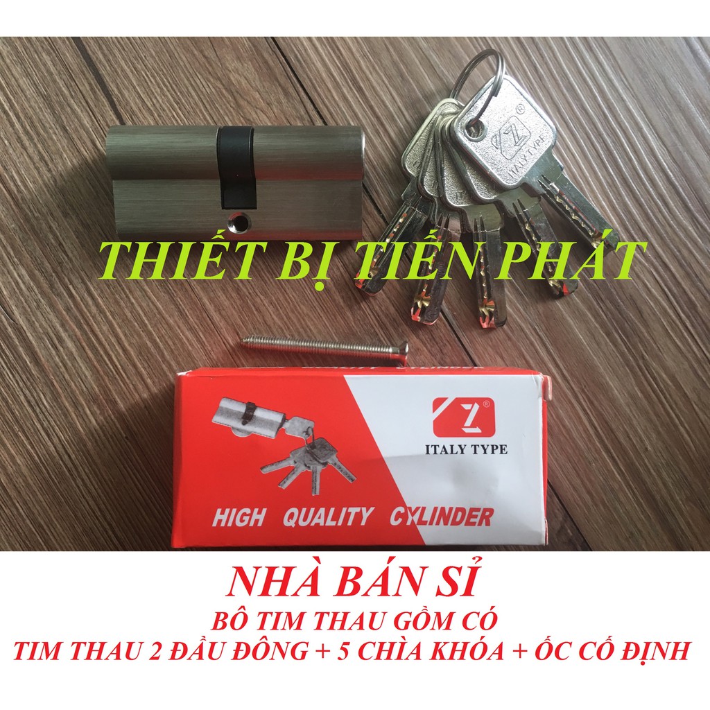 Tim Thau Đồng ZANI ITALY 7 Bi Gồm 2 Đầu Chìa + 5 Chìa Khóa Vi Tính Cao Cấp Chống Trộm (Chính Hãng)