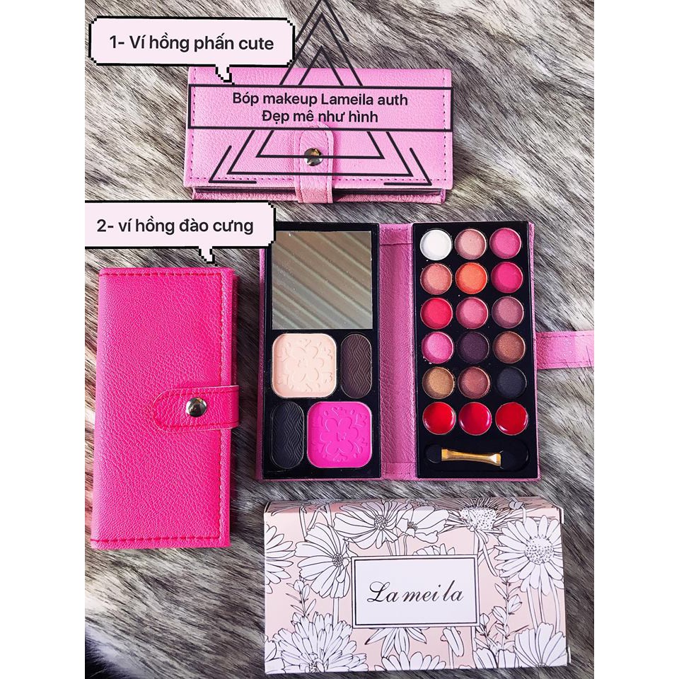 Ảnh thật 🍀Ví makeup Lameila Nội Địa tiện lợi siêu cưng tiết kiệm bền màu hot | BigBuy360 - bigbuy360.vn
