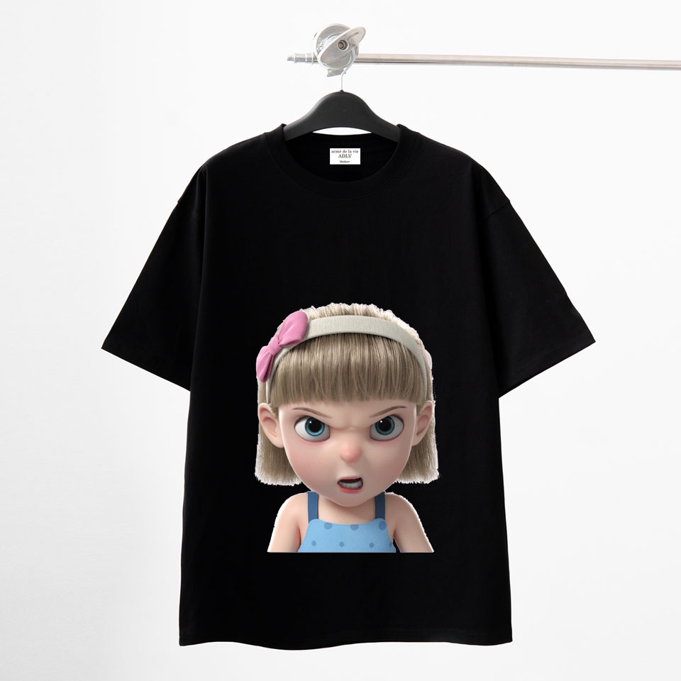 Áo thun trẻ em ADLV cộc tay BAD GIRL, Áo phông cho bé từ 1 đến 10 tuổi  - COA STORE