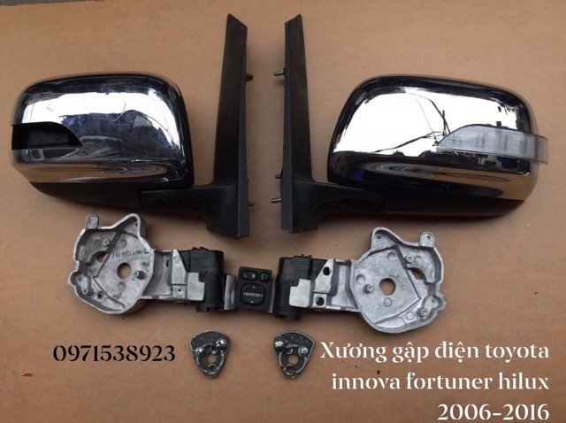 Bộ moto gập gương tự động cho TOYOTA INNOVA FORTUNER HILUX 2006-2016