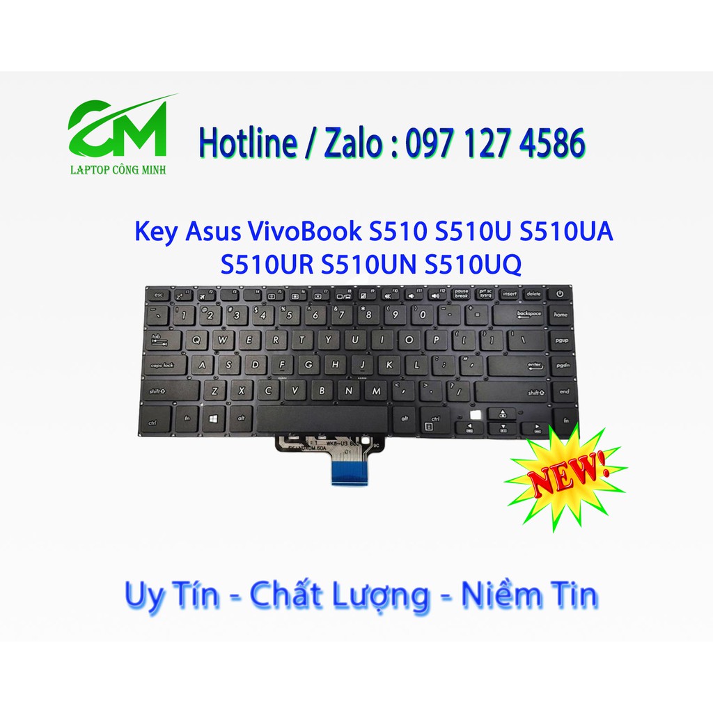 Bàn Phím Laptop Asus x510 s510 x510u S510u X510ua S15 s510ua