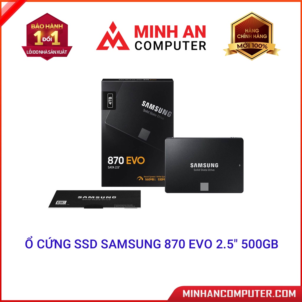 Ổ Cứng SSD Samsung 870 EVO 2.5&quot; 500GB Hàng chính hãng