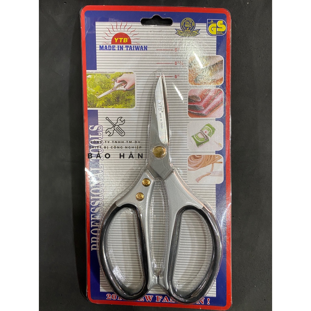 Kéo cắt đa năng YTB mũi thẳng siêu bền 1590 - 1591 - 1592  cắt được xương gà