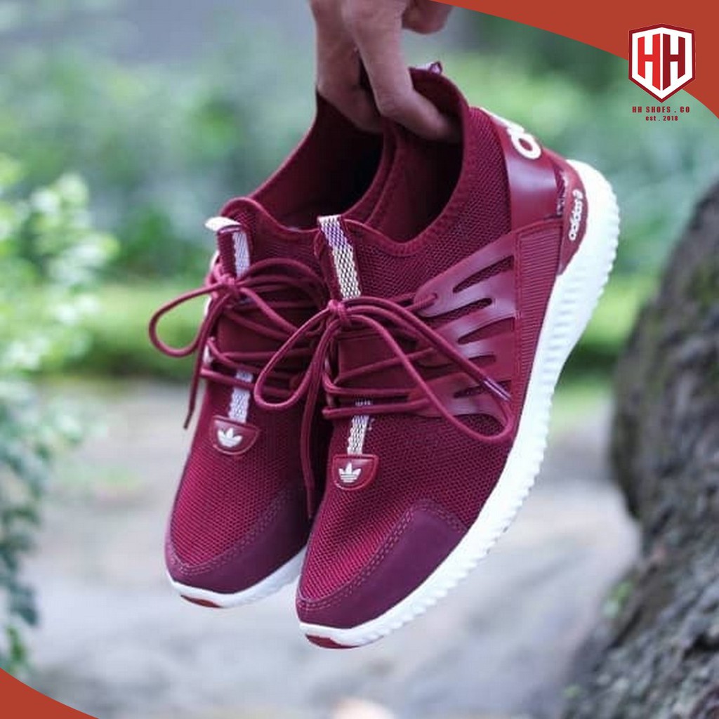 Giày Thể Thao Adidas Tubular Radial Maroon! - Plyp2405 Thời Trang Cho Nam Nữ