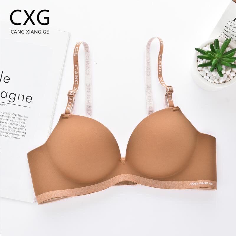 Áo Ngực Nữ Su Đúc Không Gọng Nâng Ngực Dây Chữ Viền Lai Đẹp Nổi Bật Hieu Store24h - A19