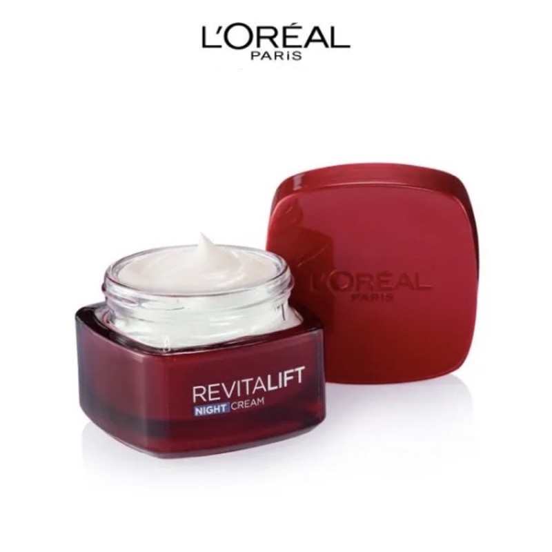 (Hàng Mới Về) Kem Dưỡng Da Ban Đêm Loreal Paris Revitalift Chống Nếp Nhăn + Săn Chắc Da 50ml