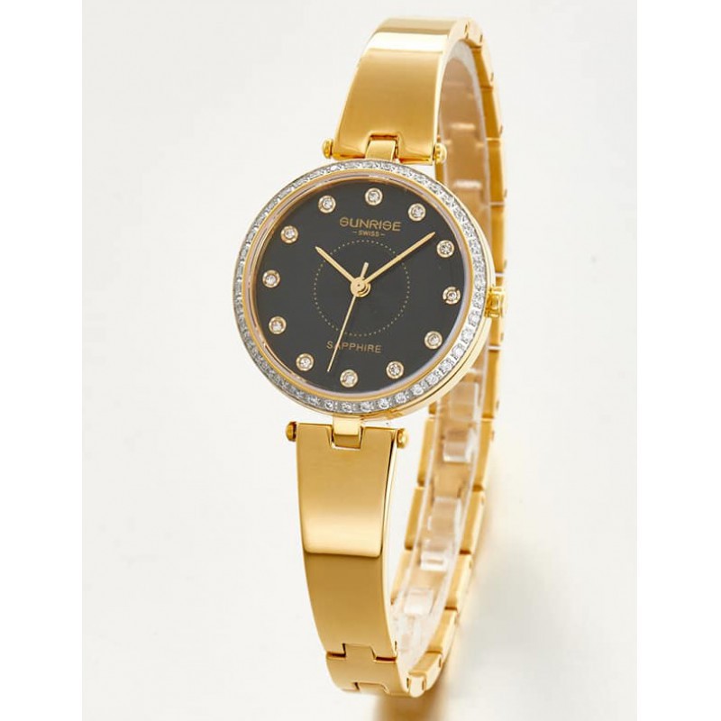 Đồng hồ Sunrise nữ chính hãng Nhật Bản L9936.AA.G.D - kính saphire chống trầy - đính