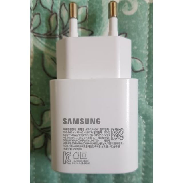 Củ Sạc Nhanh 25W Samsung Galaxy Note 10