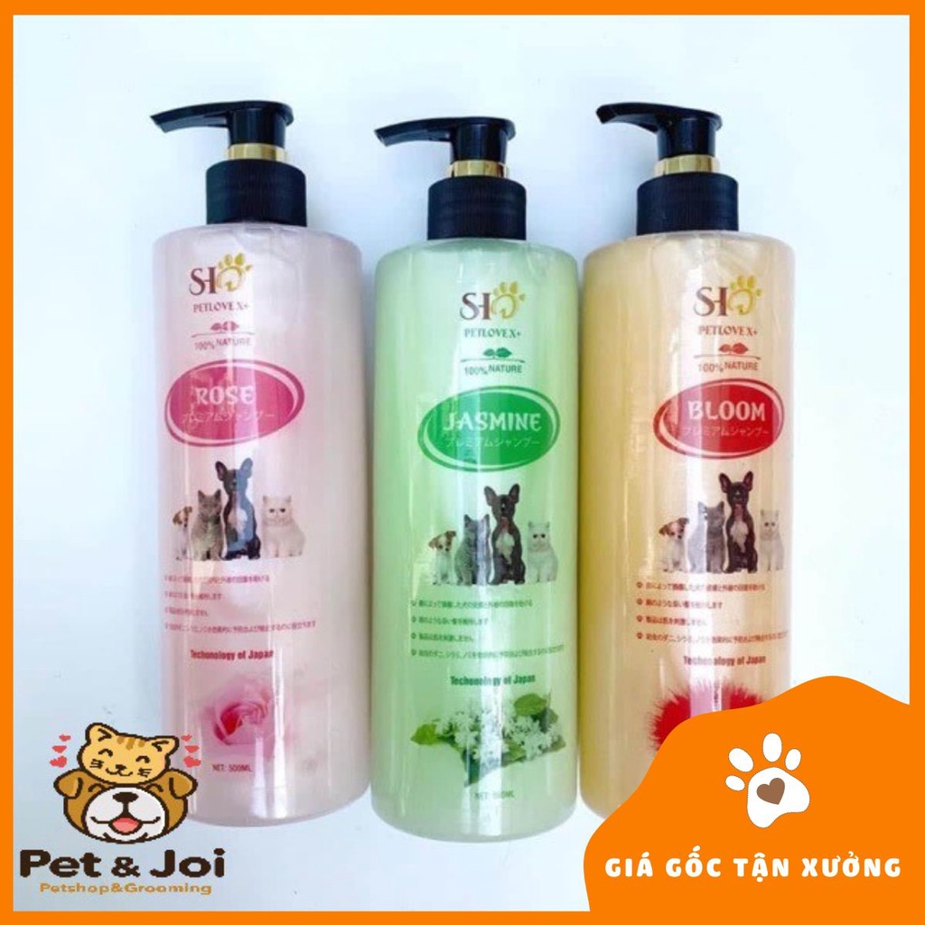 Sữa tắm nước hoa chó mèo SH Petlove  500ml