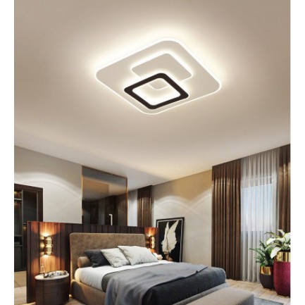 Đèn ốp trần đèn treo trần phòng khách 3 chế độ đổi màu-3 hình tròn_vuông_hình chữ nhật- Bảo hành 1 năm- LỖi 1 đổi 1
