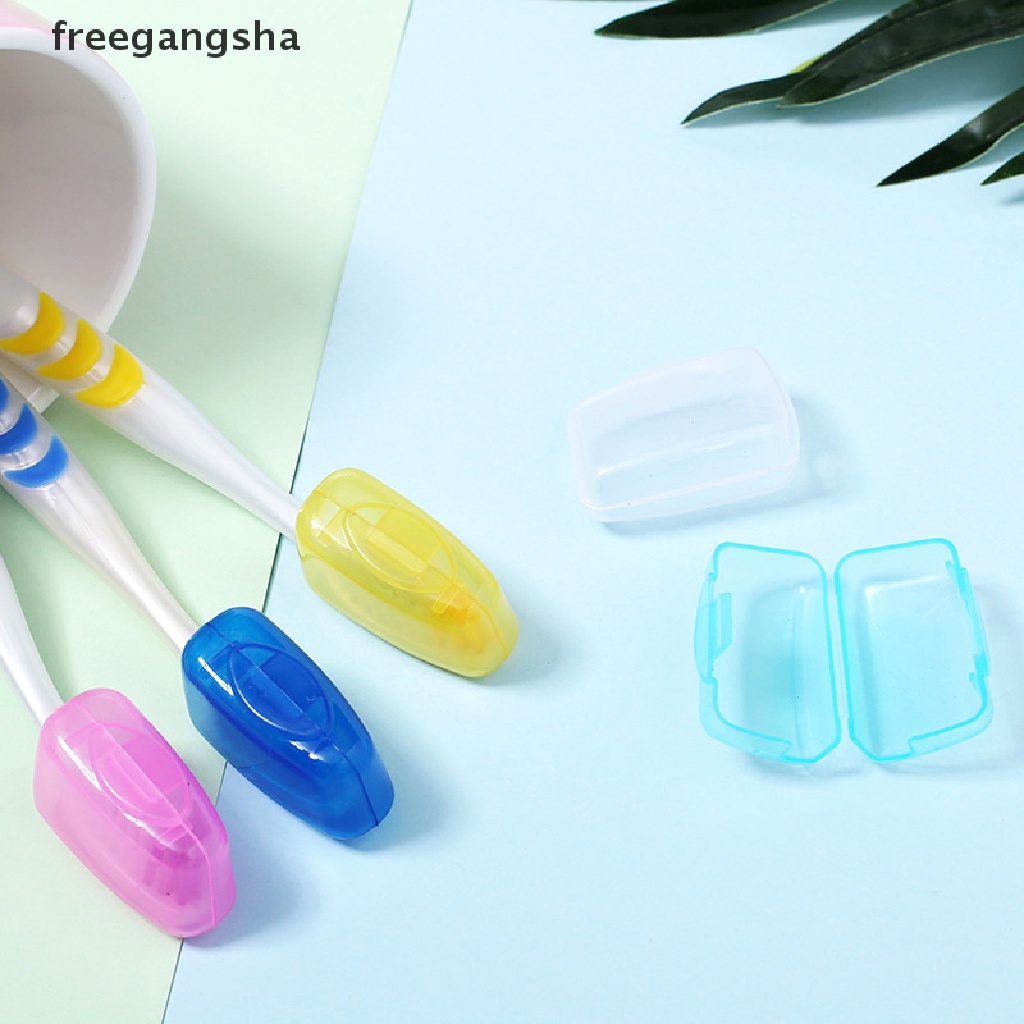 [FREG] 5pcs/set Portable Toothbrush Head Cover Travel Outdoor Tooth Brush Cover FDH