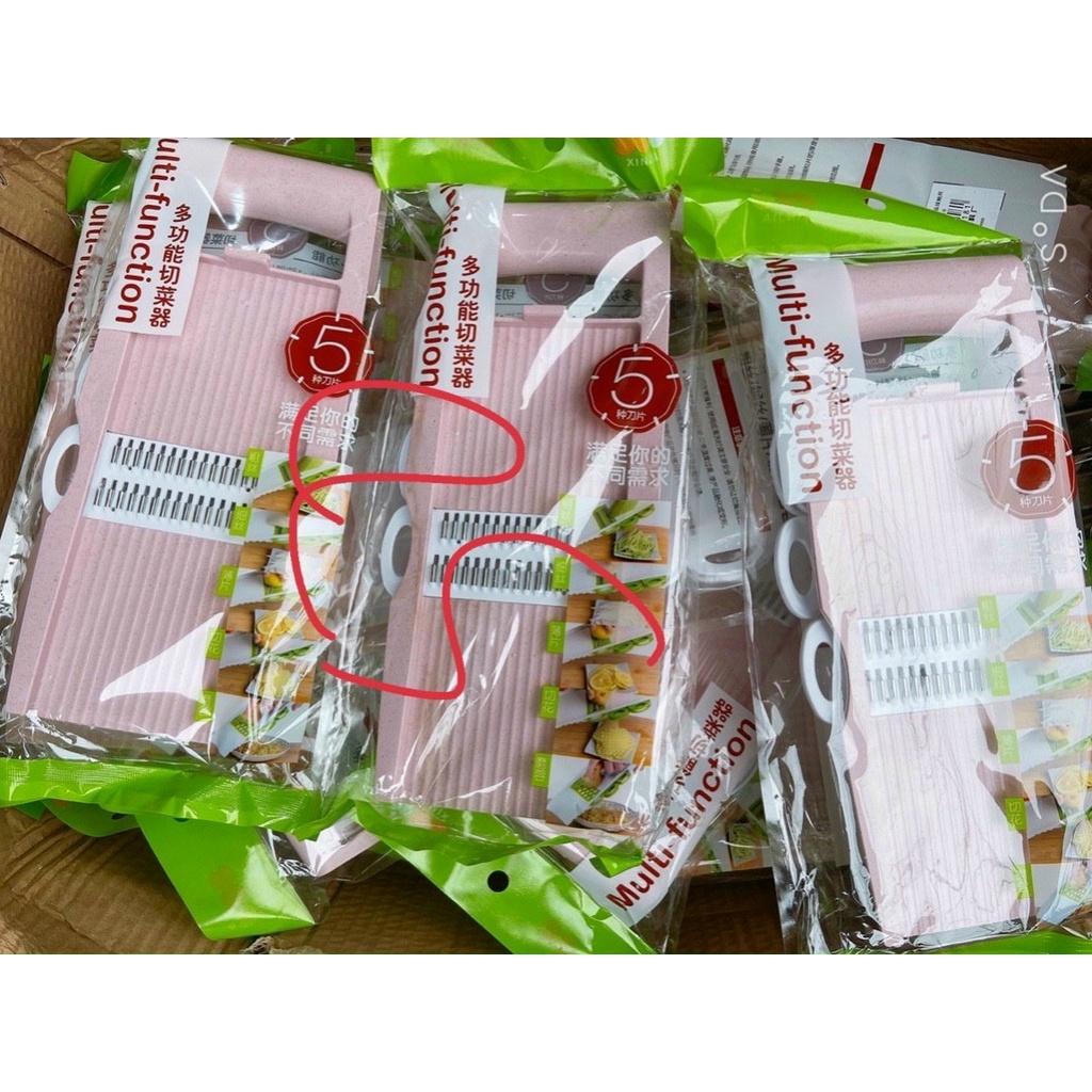 Dụng Cụ Nạo, Bàn Nạo Rau Củ Quả Đa Năng 5 Trong 1 Tiện Lợi