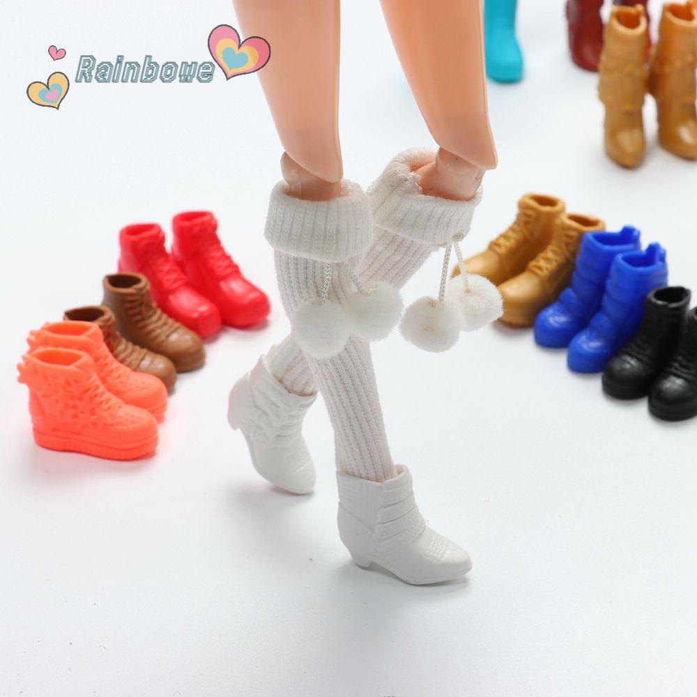 Giày bốt nhựa cổ cao 2.2cm 22 kiểu siêu anh hùng nhiều màu tùy chọn thời trang cho búp bê