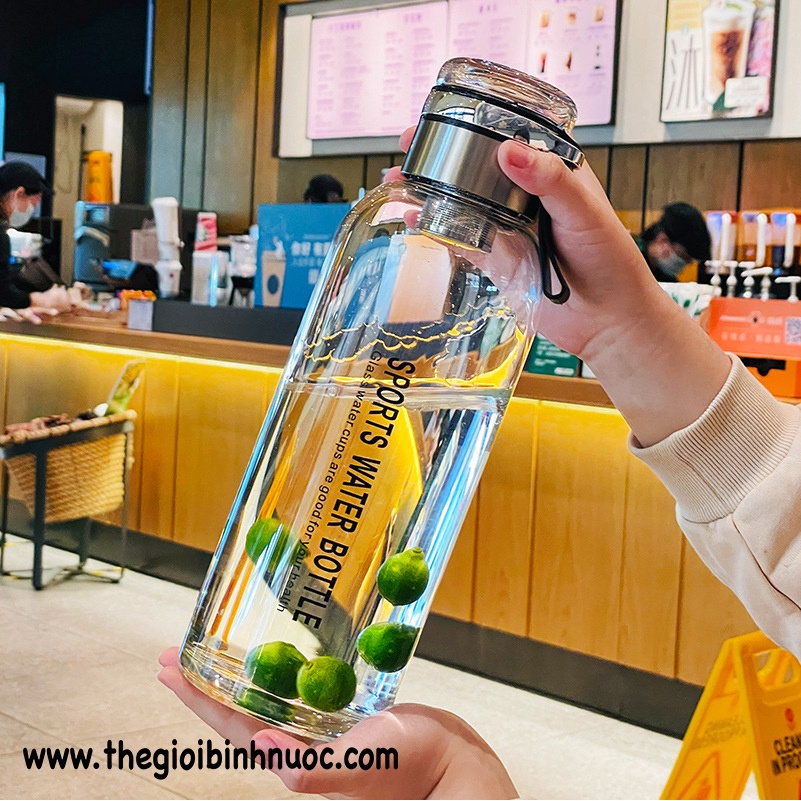 Bình Thủy Tinh 1500ML Tặng Kèm Túi N246