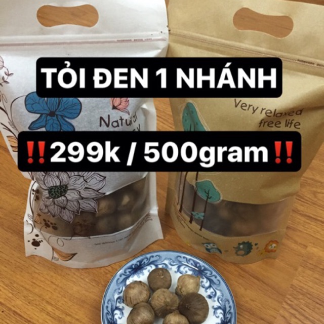 [RẺ VÔ ĐỊCH] 500gram Tỏi đen 1 nhánh công nghệ Nhật Bản