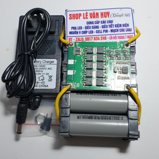 Bộ pin 3s - 8a - xả 5c - pin 18650