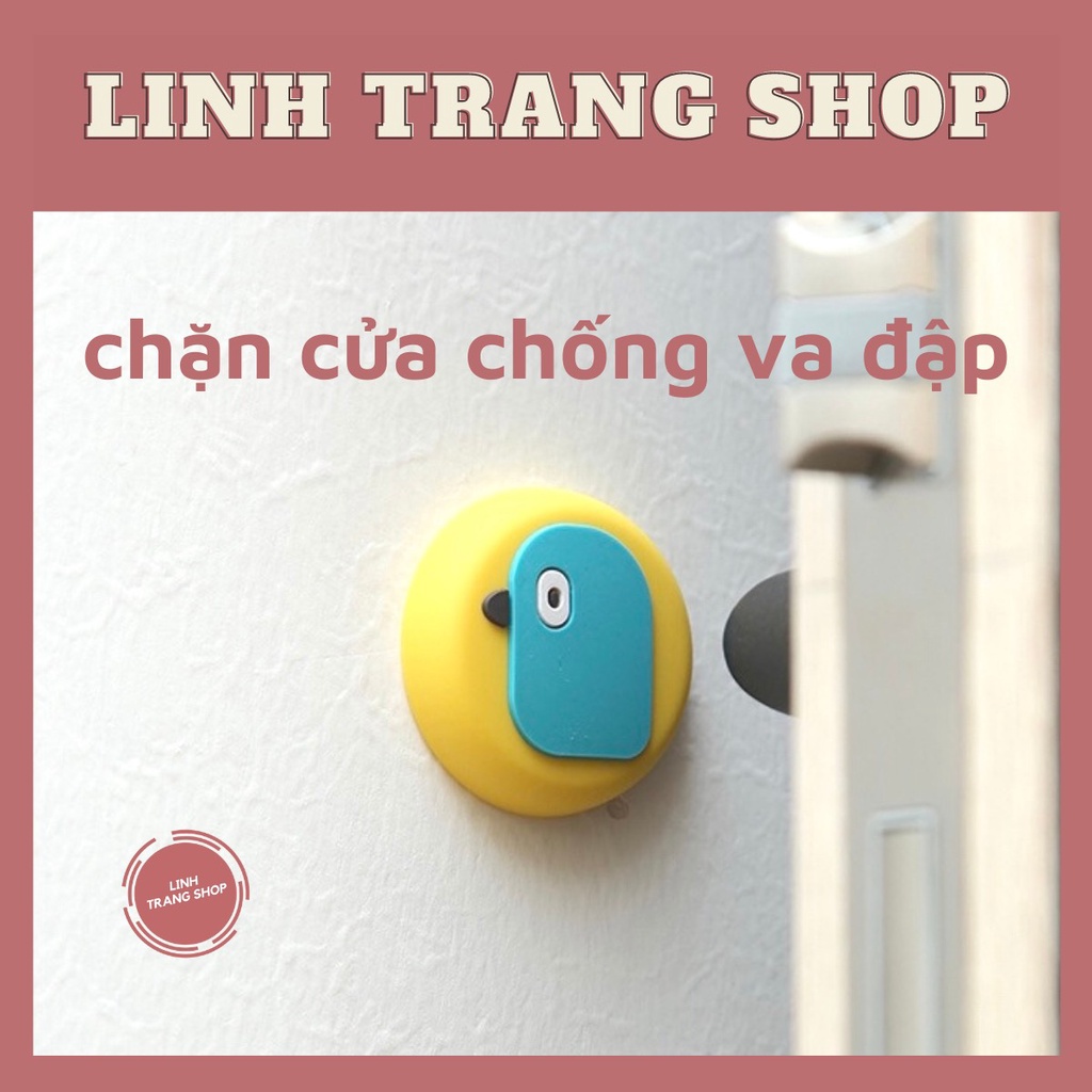 Chặn Cửa Chống Va Đập Ngộ Nghĩnh , Chặn Cửa Gắn Tường Chống Va Đập Cute