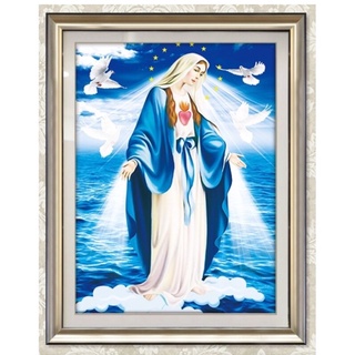 Tranh đính đá đức mẹ lv331 kt 31x42cm