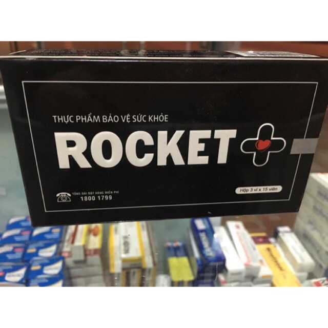 (Hàng Chuẩn-Che tên) Rocket + PLus Tăng sinh lý nam Sao Thái Dương 45 viên uống