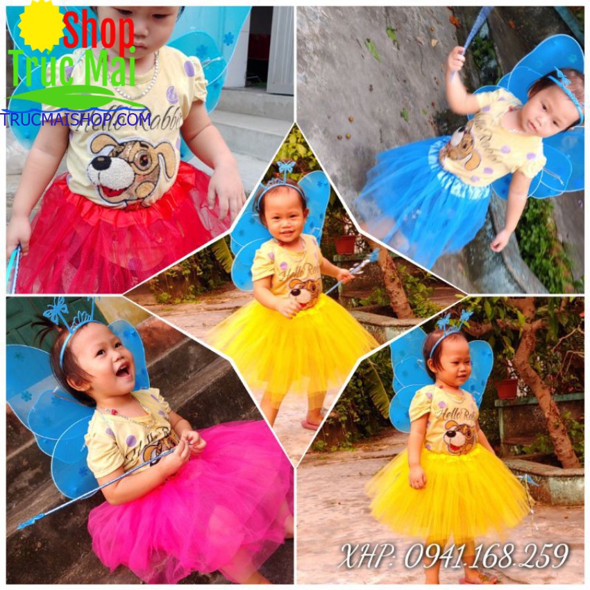 Váy Cho Bé Gái Dáng Xòe Công Chúa Loại váy thời trang