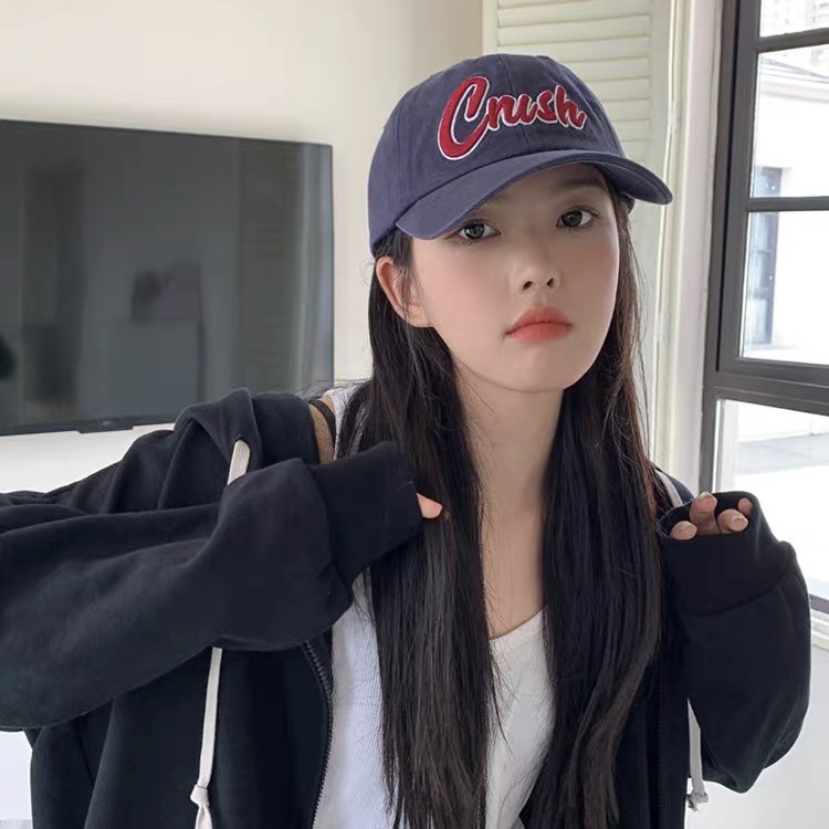 Mũ MG STUDIO thêu chữ Crush tùy chọn màu sắc