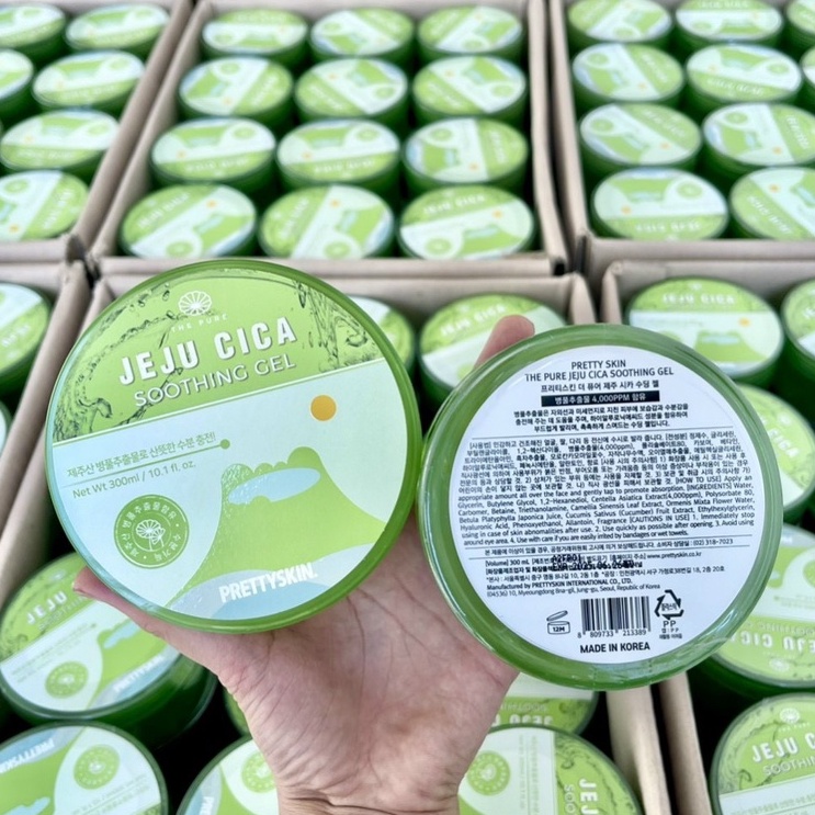 Gel Dưỡng Đa Năng Pretty Skin - PrettySkin Jeju Cica Soothing Gel 300ml