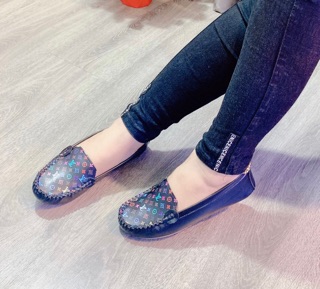 (Th12/2019) Giày mọi Nữ, chất da siêu mềm. (2 màu)