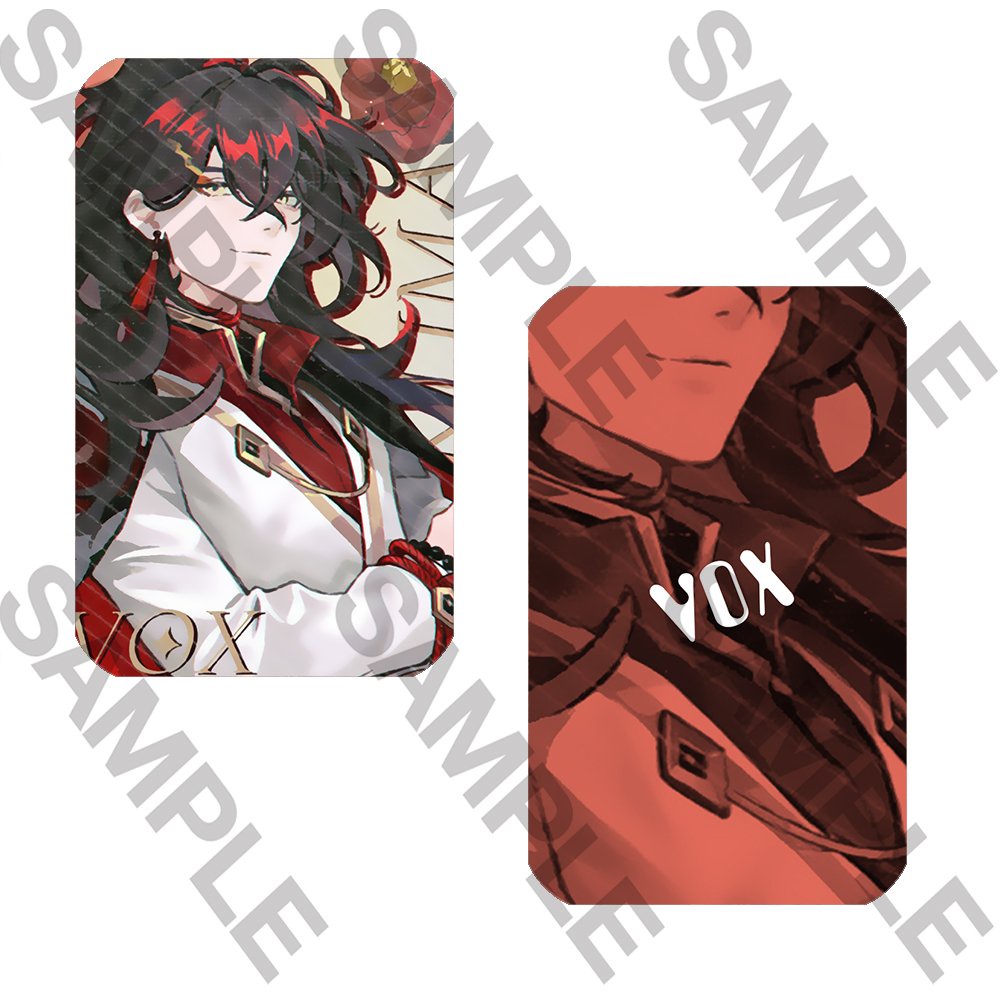 Ảnh thẻ in hình Luxiem Vtuber card bo góc viền 5*8cm