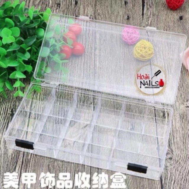 Hộp 18 ngăn khoá gạt - Phụ kiện Nail Giá Rẻ