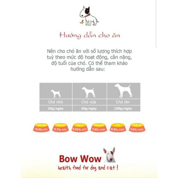 Bánh thưởng cho chó snack hỗn hợp Bowwow 150g, thức ăn vặt cho cún lớn con nhỏ cún bầu Con Mèo Xiêm