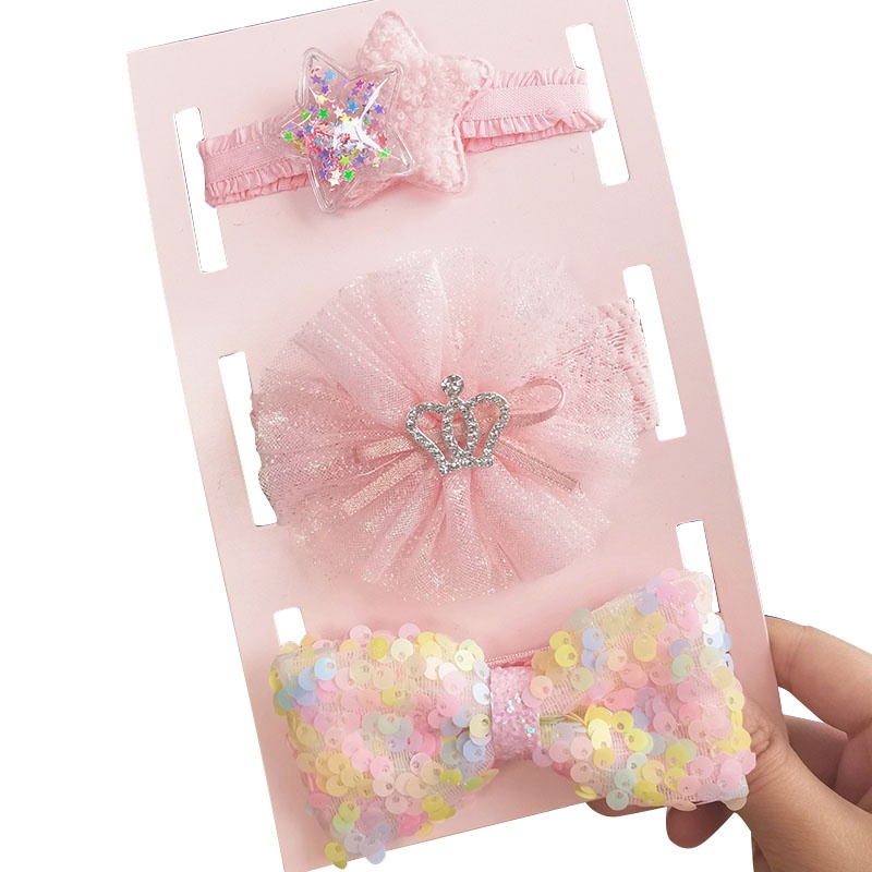 Set 3 Băng Đô Nơ Xinh Xắn Dành Cho Bé Gái