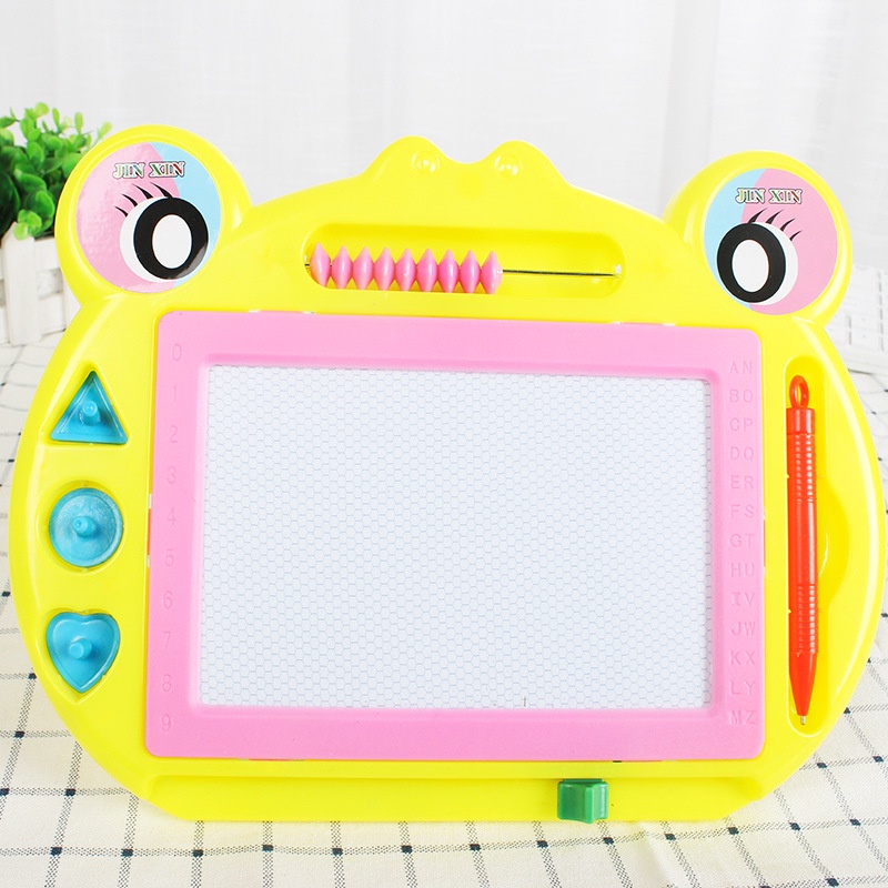 Bảng vẽ từ tính kèm bút cho bé tập vẽ, bảng xoá nam châm tiện lợi  Kumi toys