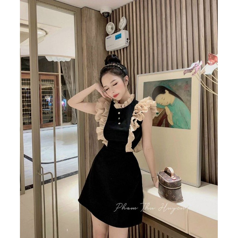 SIÊU XINH ĐẦM SUÔNG VIỀN BÈO TIỂU THƯ rất đẹp rất sang