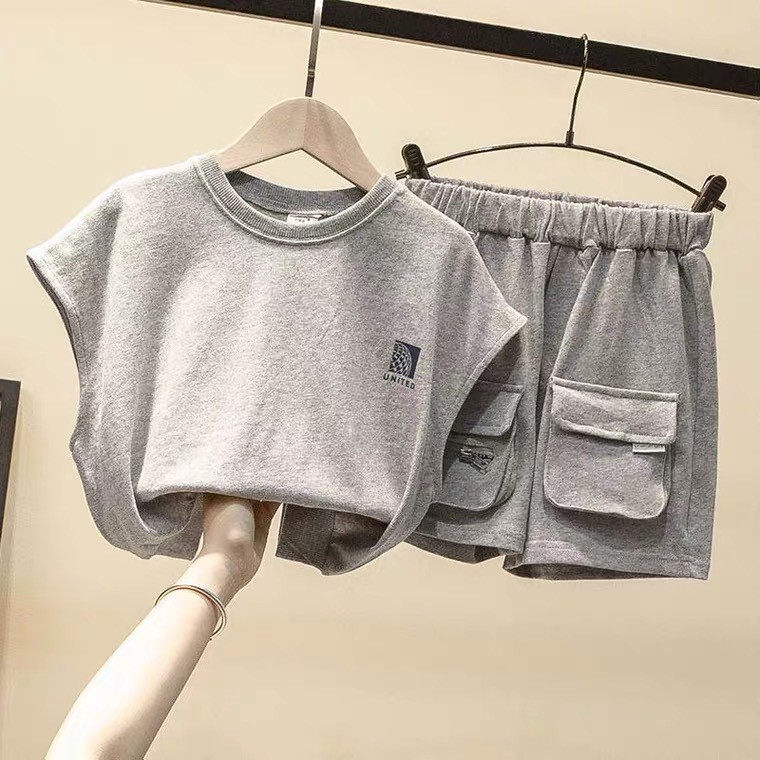 Bộ Ba Lỗ Bé Trai MINKY SOON Vải Cotton, Áo Ba Lỗ Cho Bé Mặc Hè Thoáng Mát Cho Bé Từ 4-19kg