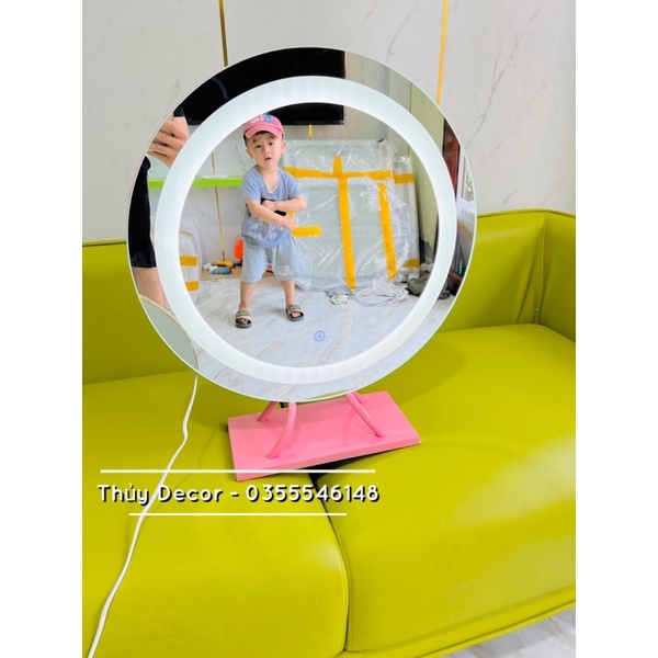 Gương led để bàn phấn  gương để bàn lắp ráp hoàn chỉnh