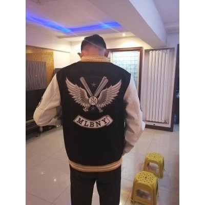 [ẢNH THẬT] ÁO BOMBER MLB NY [FULL BOX BILL]  MÀU VÀNG | BigBuy360 - bigbuy360.vn