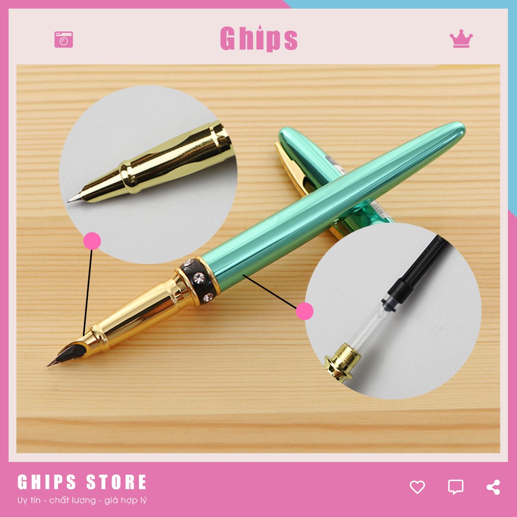 Bút Luyện Chữ Đẹp CG873 Bút Ngòi Kim Tinh Lá Tre Luyện Viết Nét Thanh Nét Đẹp Cao Cấp