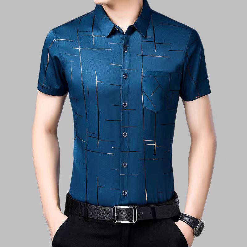 Áo Sơ Mi NgắN Tay In Hoa ThờI Trang Cho Nam