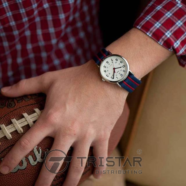 Đồng hồ Unisex Nam Nữ Timex Weekender T2N747 Mặt Tròn Dây Vải - Chính Hãng