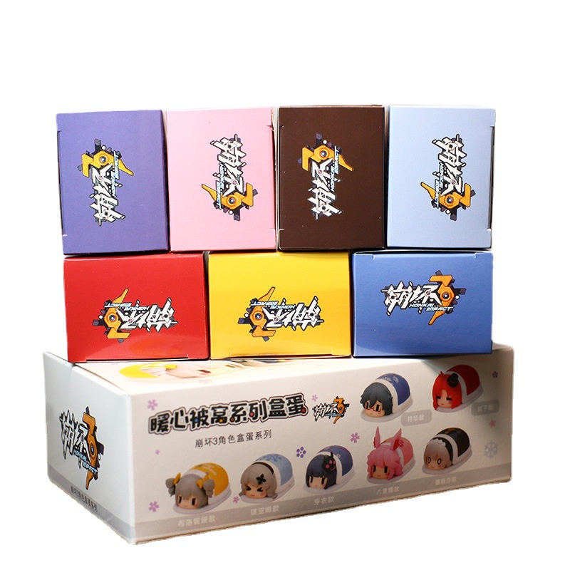 1 Bộ / 7 Mô Hình Nhân Vật Hankai Va Chạm 3 Phong Cách Kiana Mei Bronya sakura Dễ Thương