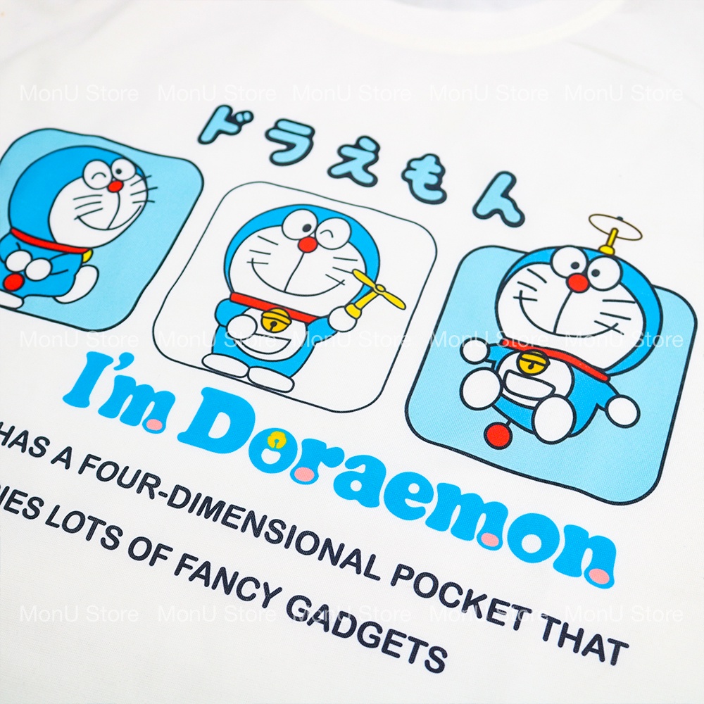 Áo thun thiết kế hình DORAEMON DOREMON trắng mẫu A dễ thương cute MON0120 TooYoo