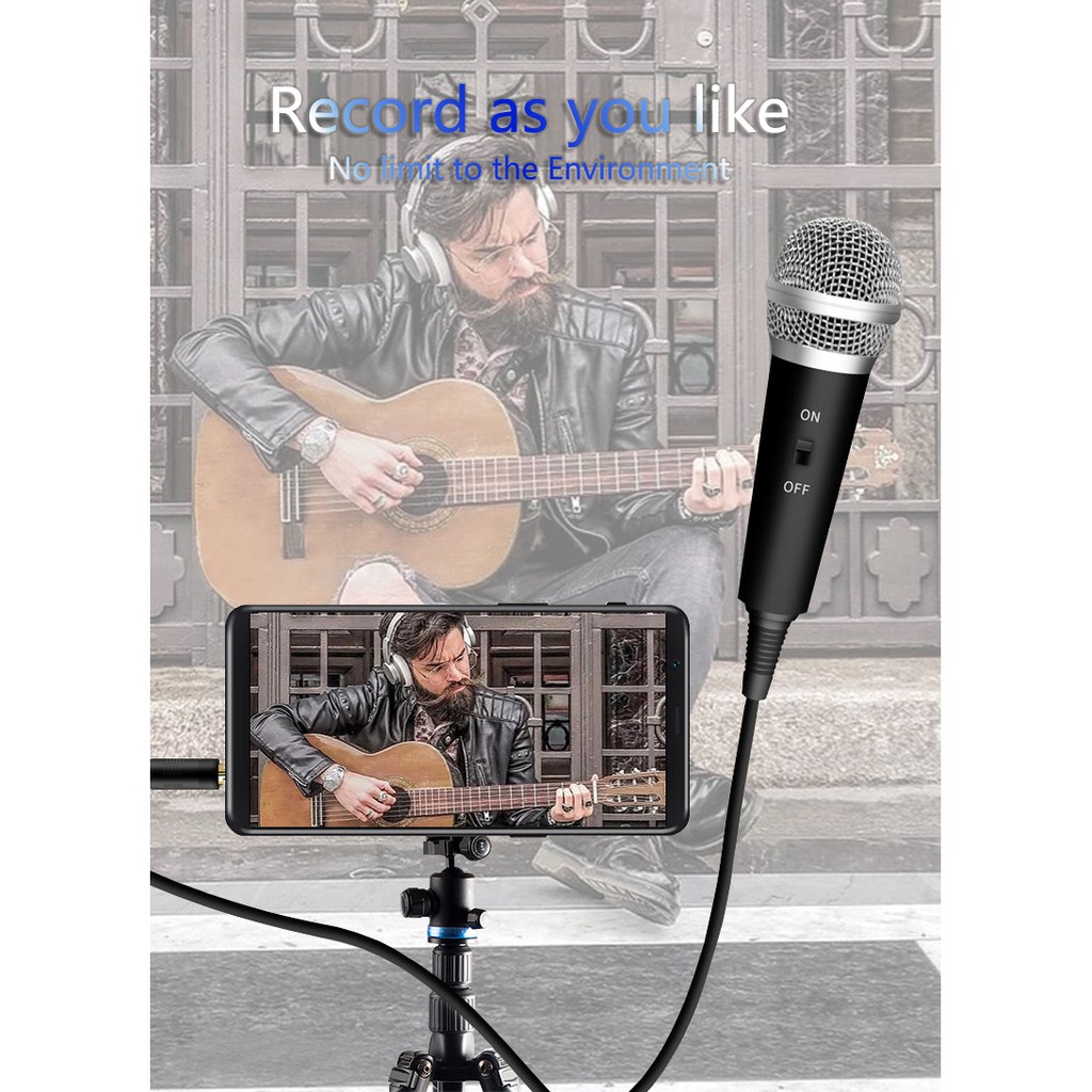 Micro có giá đỡ giắc cắm 3.5mm dành cho máy tính/ điện thoại